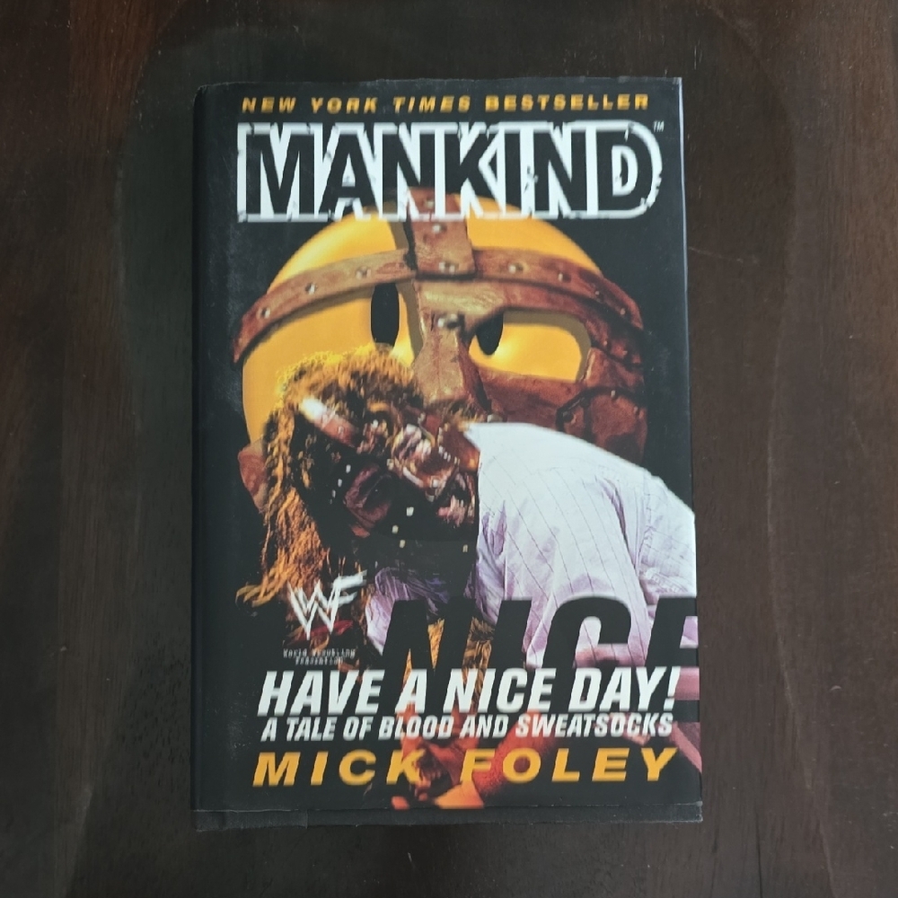 WWE Mankind Book - Black and Gold Cover